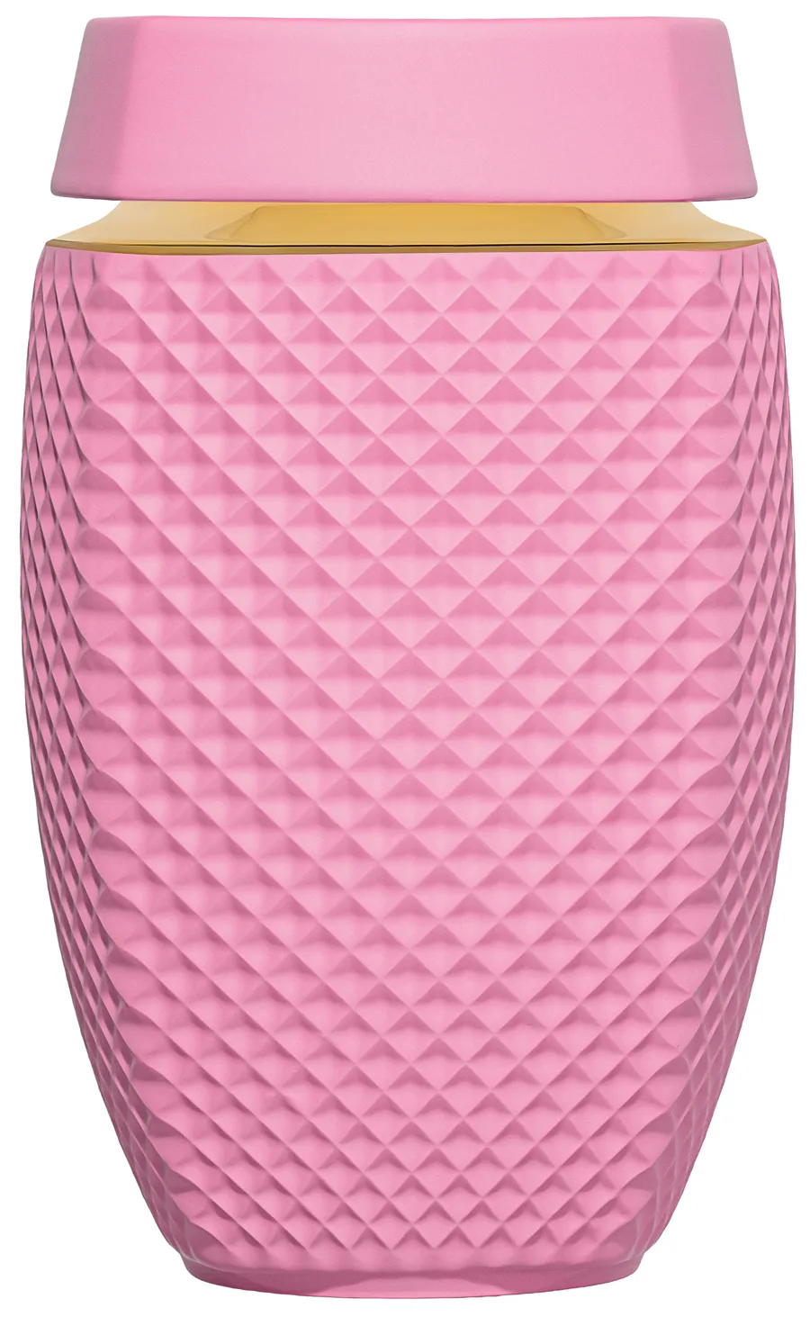 Altera v matném porcelánu, barva Růžová, s pásem 24karátového zlata na rameni