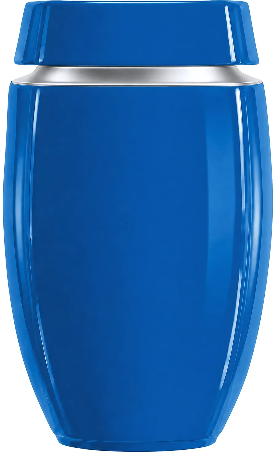 Essentia w barwie Lazur, matowa porcelana z obwódką z 24-karatowego złota na ramieniu