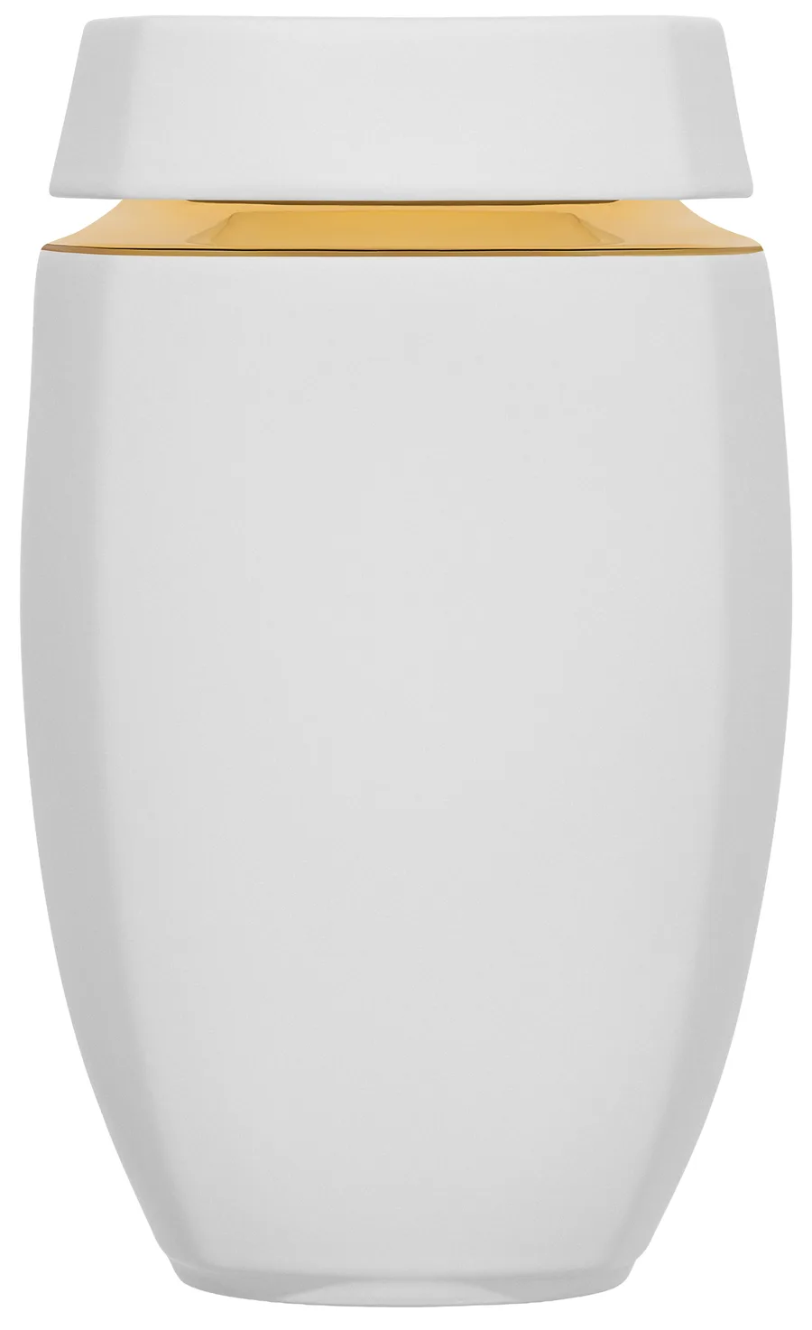 Essentia v matném porcelánu, barva Bílá, s pásem 24karátového zlata na rameni