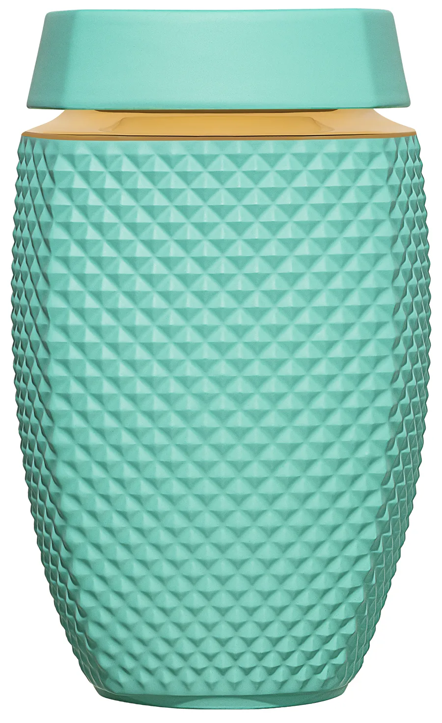 Eterna v matném porcelánu, barva Mátová, s pásem 24karátového zlata na rameni