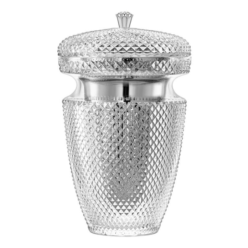 Gabriel Silver Handle and Silver Lining Crystal Urn